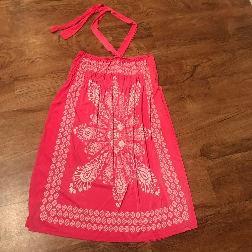 Pink strap dress